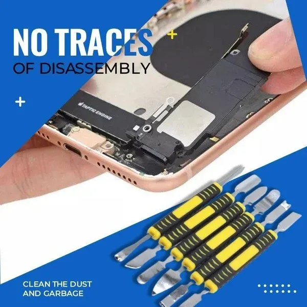 Metal Crowbar 6-Piece Set Easy to carry & Strong practicability