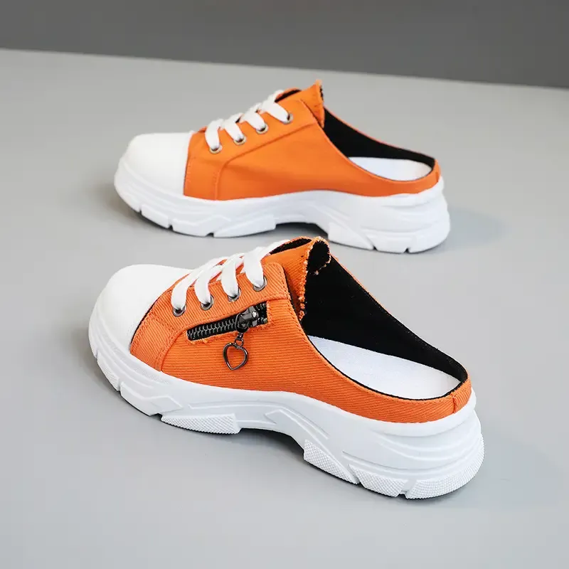 Women's Comfort Mule Sneakers - Solid Color