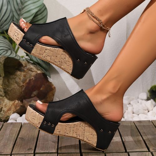 New Summer adult Shoes Large Size western style wedge Fashion Outdoor fish mouth Casual Beach Lightweight woman sandals