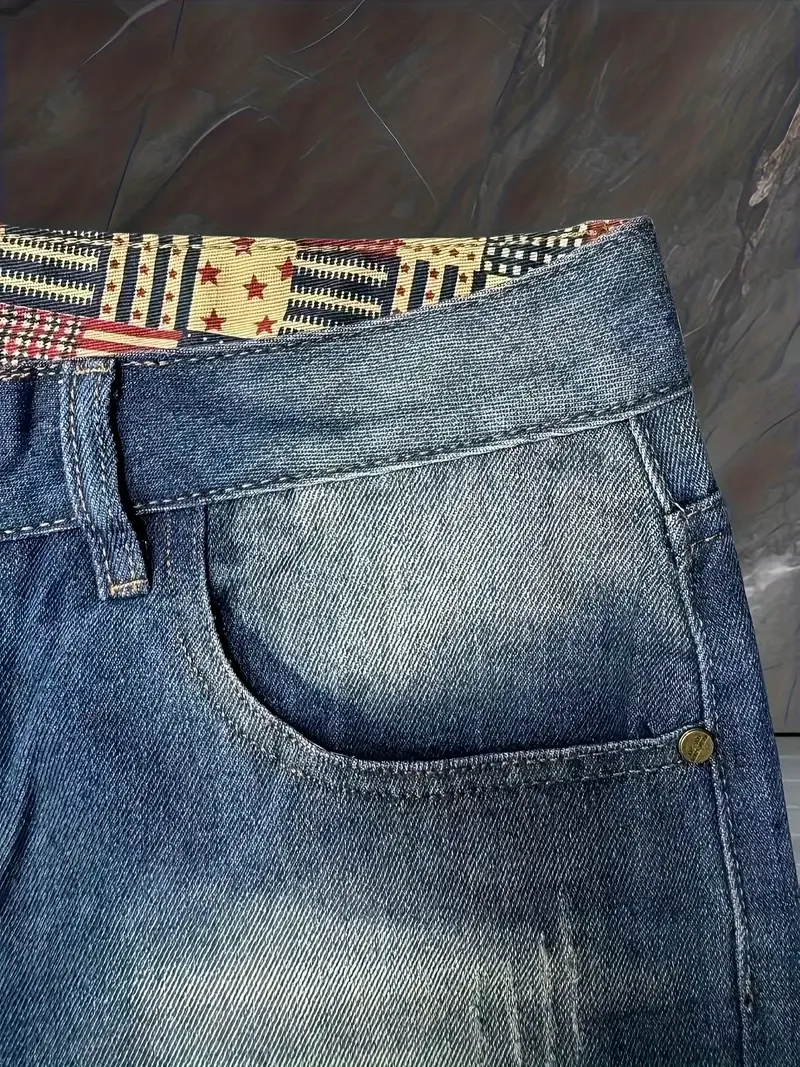 Men's Distressed Denim Shorts