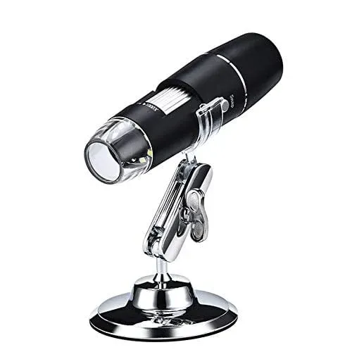 Portable Microscope Connected To A Mobile MagnificationPhone 50x-1600x