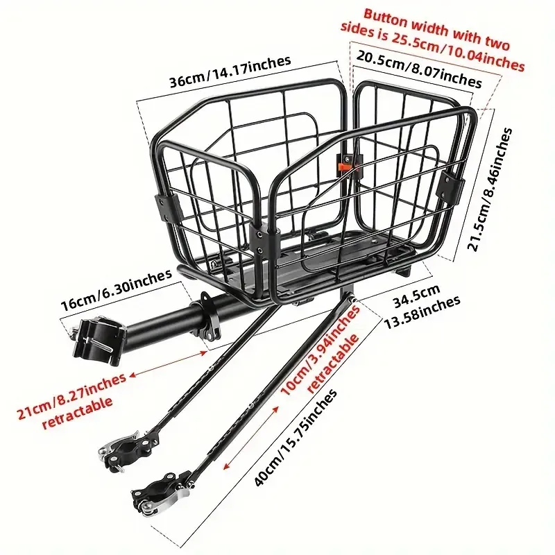 Bicycle Rear Carrier Basket