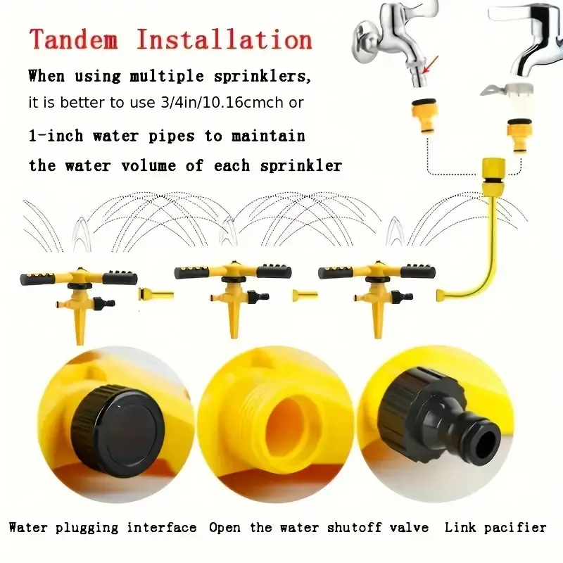 360 ° Automatic Rotating Sprinkler Head