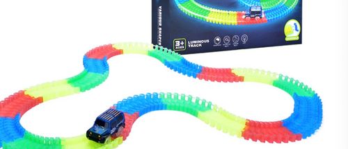 Dark Electric Track Car Set for Kids