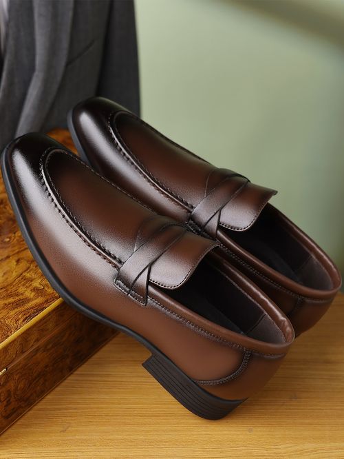 Summer casual slip-on British leather