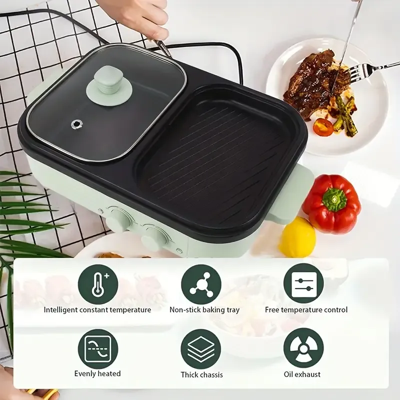 2 In 1 Multi-Functional Electric BBQ Grill