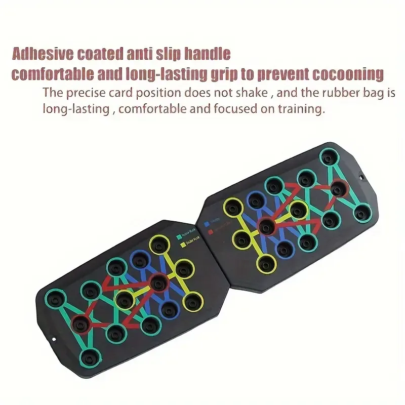 1pc Multifunctional Push Up Board, Portable Foldable Push-up Board, Home Workout Equipment, For Chest Muscle Exercise, Strength Training