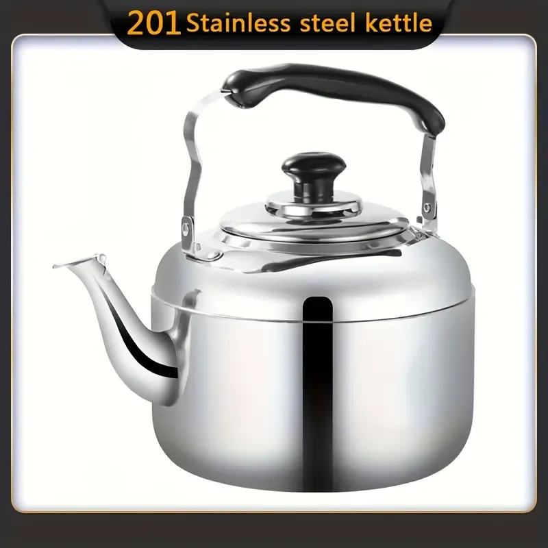 Choxila 4L Stainless Steel Tea Kettle - Large Capacity, Whistling Pot for Induction & Gas Stoves, Perfect for Kitchen and Dining