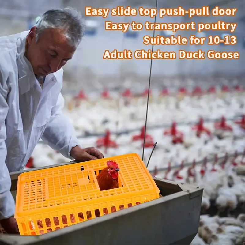 Heavy Duty Plastic Poultry Transport Crate