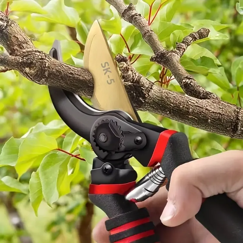 Professional Pruning Shears For Branch Cutting, Modern Style, Carbon Steel Garden Clippers,   Comfort Grip Handle, Durable Tree Trimmer, Ideal For Home Garden Floristry Tools