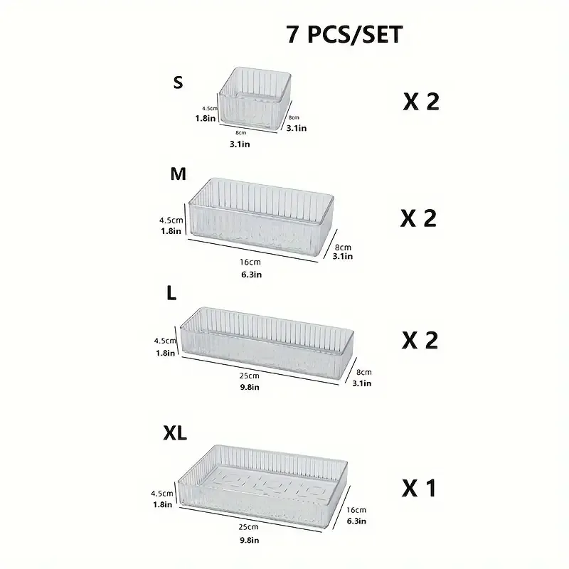1pc Clear Drawer Design Acrylic Cosmetic Organizer For Dressing Table, Makeup Storage Box For Lipsticks, Eye Shadows, Skincare Products, Home Room Supplies