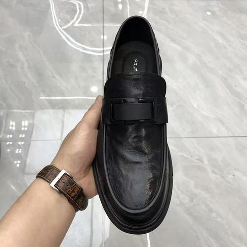 Men's 2025 New Style Leather Business Casual Shoes, Breathable British Style Loafers, Slip-on, Driving Moccasins