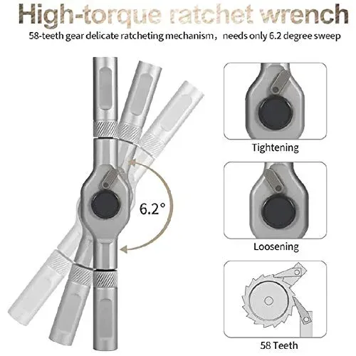 Screwdriver, Electronic Repair Kit and Security Bit Set,24pcs Household Multifuctional Ratchet Screwdriver Set with Detachable Handle
