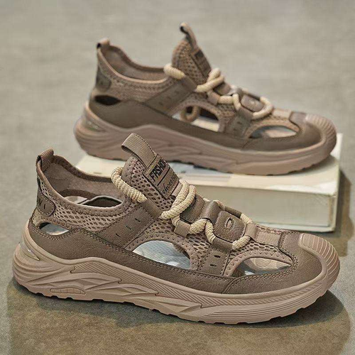 Anti-slip, wear-resistant and hollowed-out sandals for men in summer 2025
