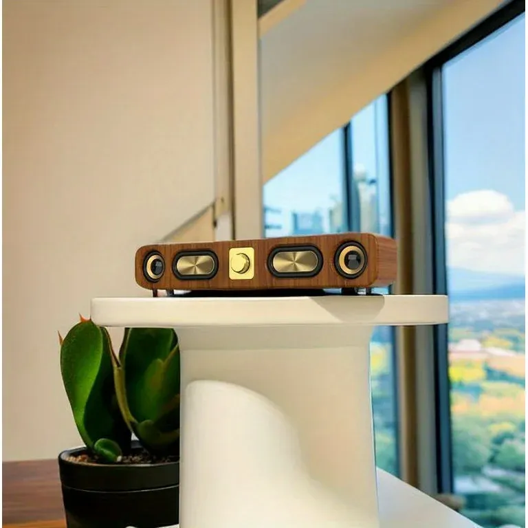 Private model wood grain Bluetooth speaker