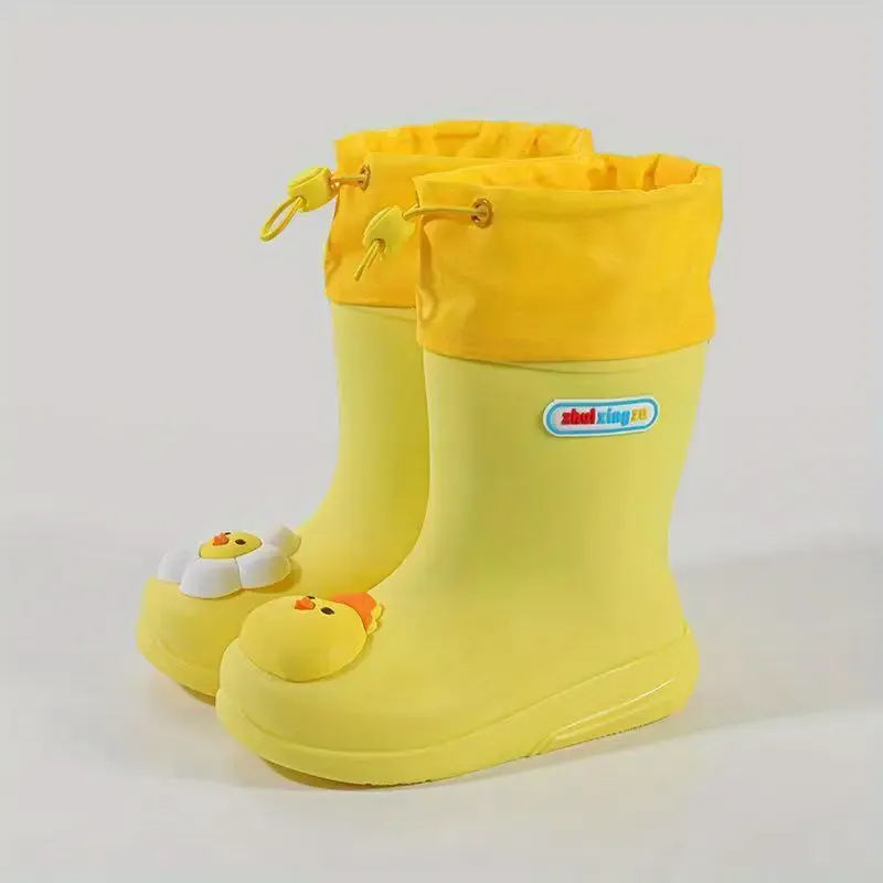 Vibrant Cartoon Rain Boots for Girls