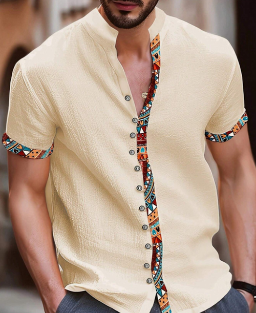 New Men's Cotton T Casual Shirt Trendy Sp