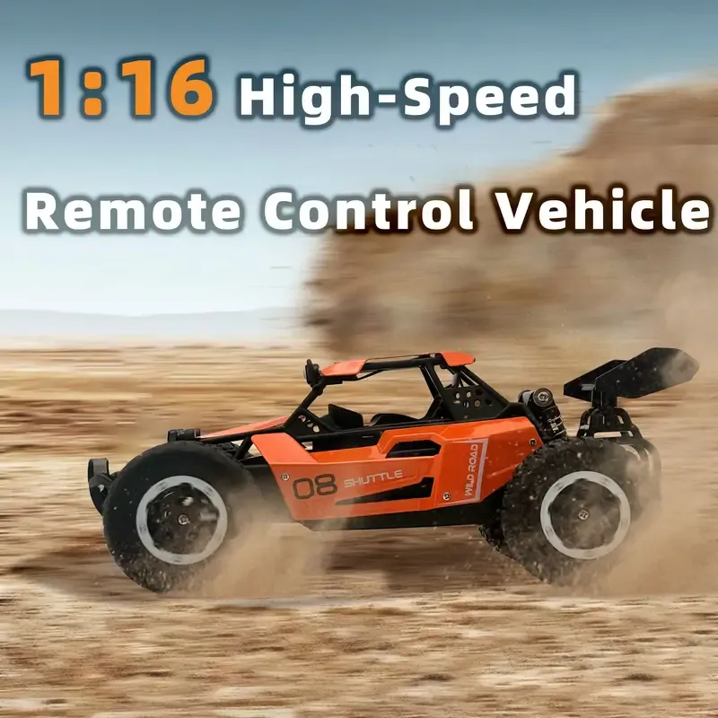 Small High-speed Off-road 2.4G Remote Control Car Drifting 20KM-H To Adapt To Various Road Sections Anti-collision Settings Rubber Big Tires Christmas, Halloween, Thanksgiving Gift