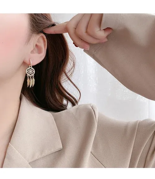 🎁Hot Sale🎁Dreamcatcher Golden Earrings