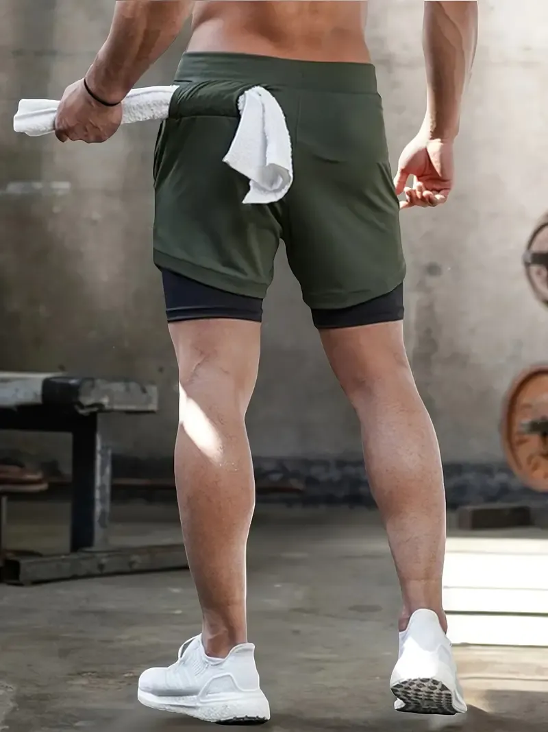 Men's Double Layer Stretch Shorts