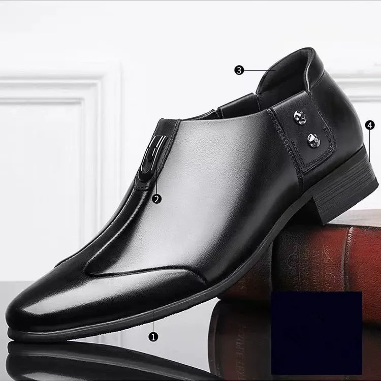 Men's soft leather soft-soled business shoes