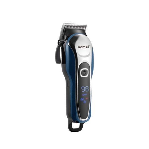 Hair trimmer with adjustable blade KM-1995 - No hair gets stuck. LCD liquid crystal digital display hair trimmer for electric hair scissors.