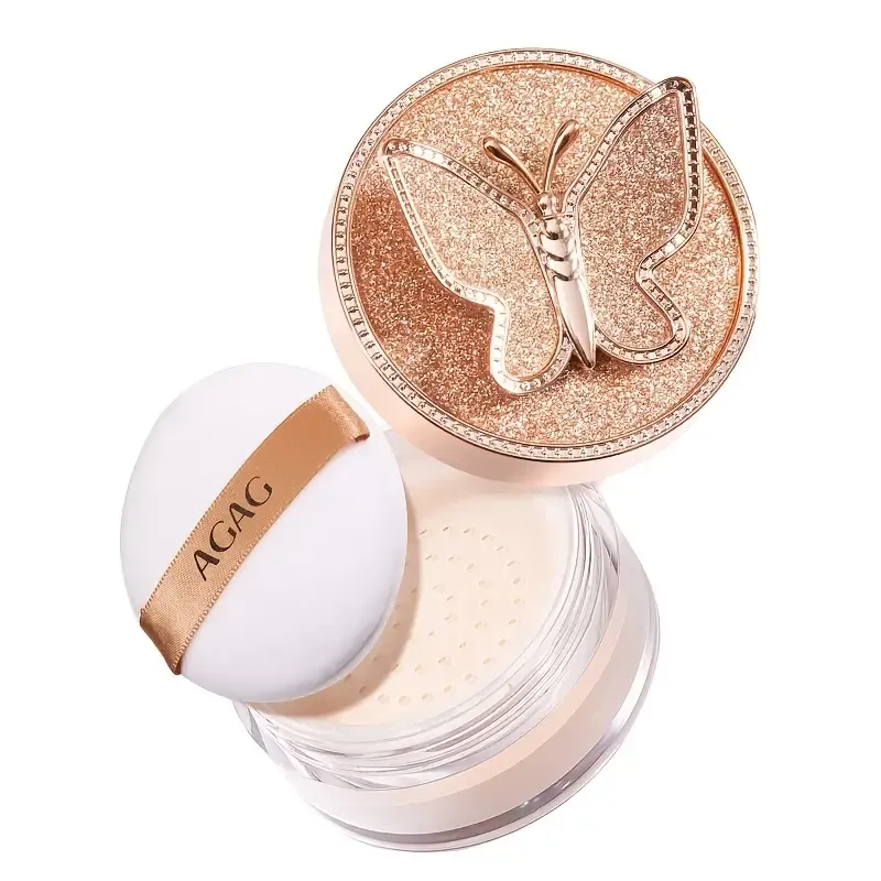 Long-Lasting Waterproof Lightweight Makeup Setting Powder - Smooth, Oil Absorbing - Perfect for Setting or Foundation