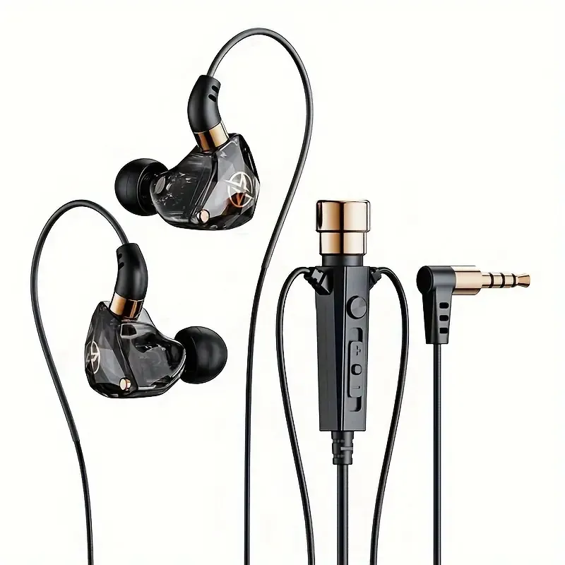 A Wired Microphone Headset With A 3.5mm Jack For Singing, Live Recording, Monitoring, And Computer Use, Suitable For Live Streaming Hosts.