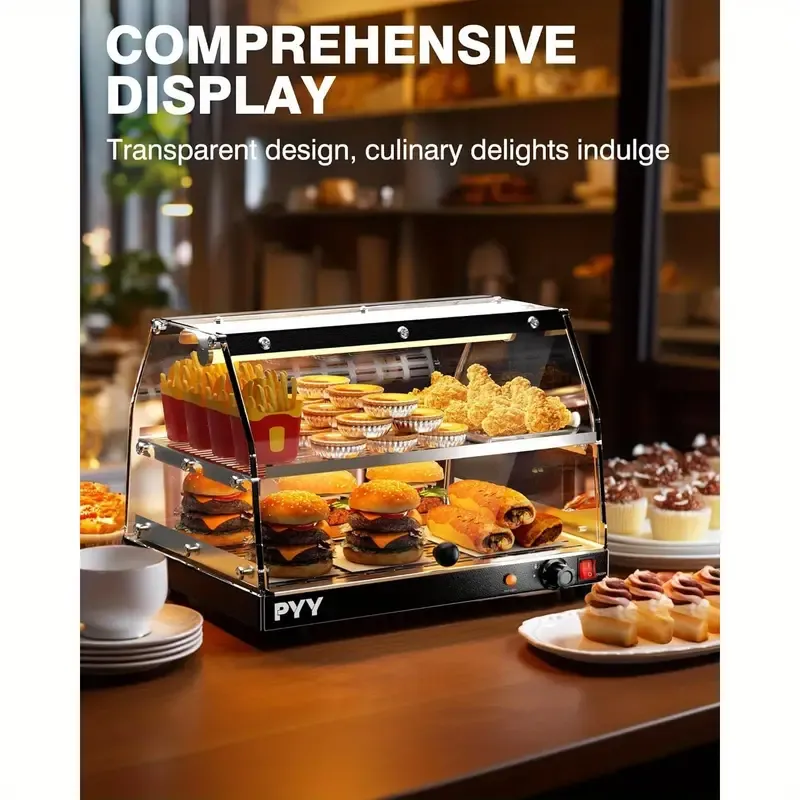 Commercial Countertop Pizza Warmer Display Case