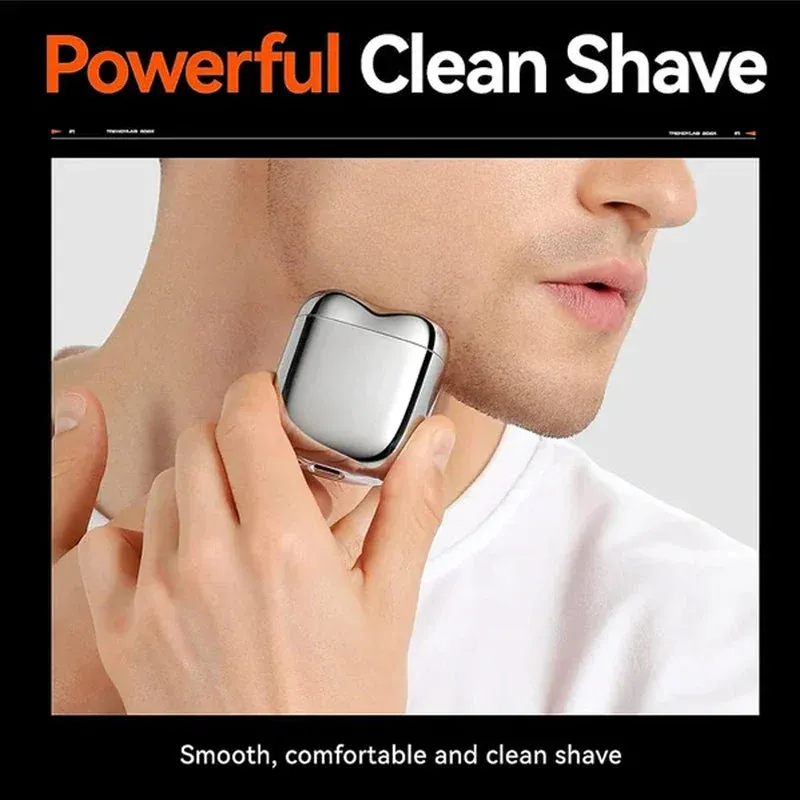 Rechargeable Waterproof Compact Electric Razor for Home, Car, Travel