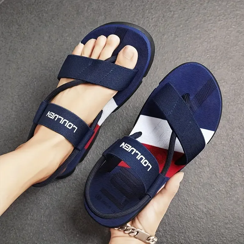 All-Season Sporty Striped Sandals
