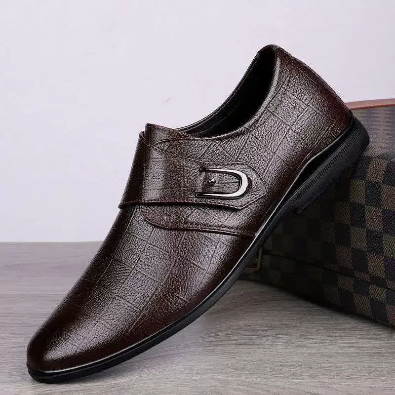 Spring and autumn men's new business casual formal leather shoes
