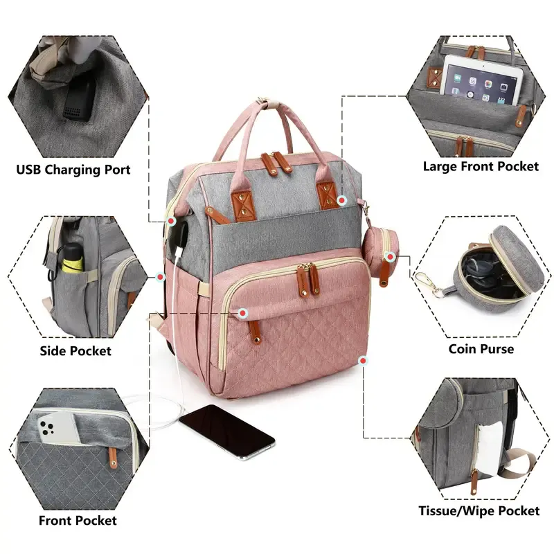 Lamroro Diaper Bag Backpack