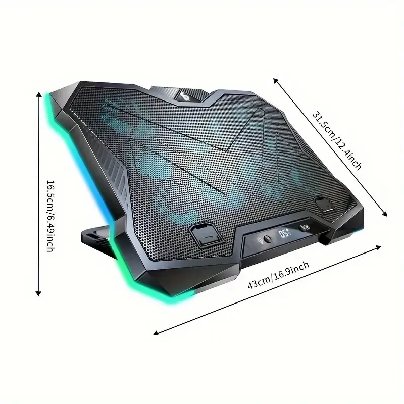 Gaming Laptop Cooling Pad with 10 Cooling Fans