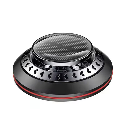 New Mini Solar Energy Car Diffuser Essential Oil Aromatherapy Machine with Portable Design Black Car Air Freshener