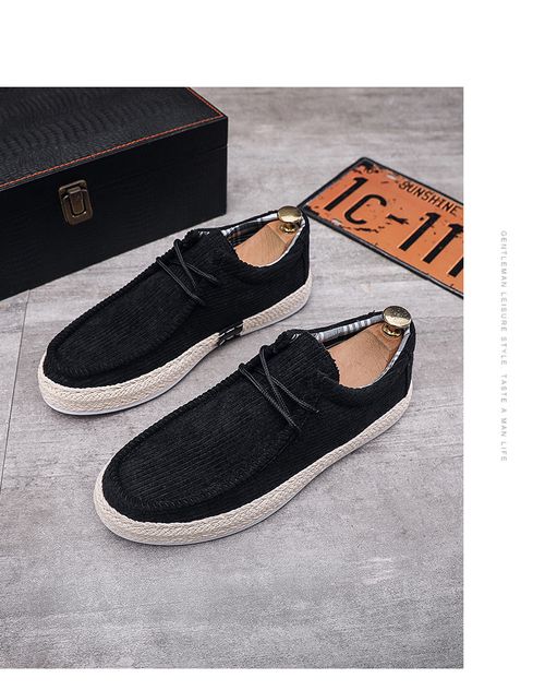 Men's slip-on shoes corduroy men's shoes casua