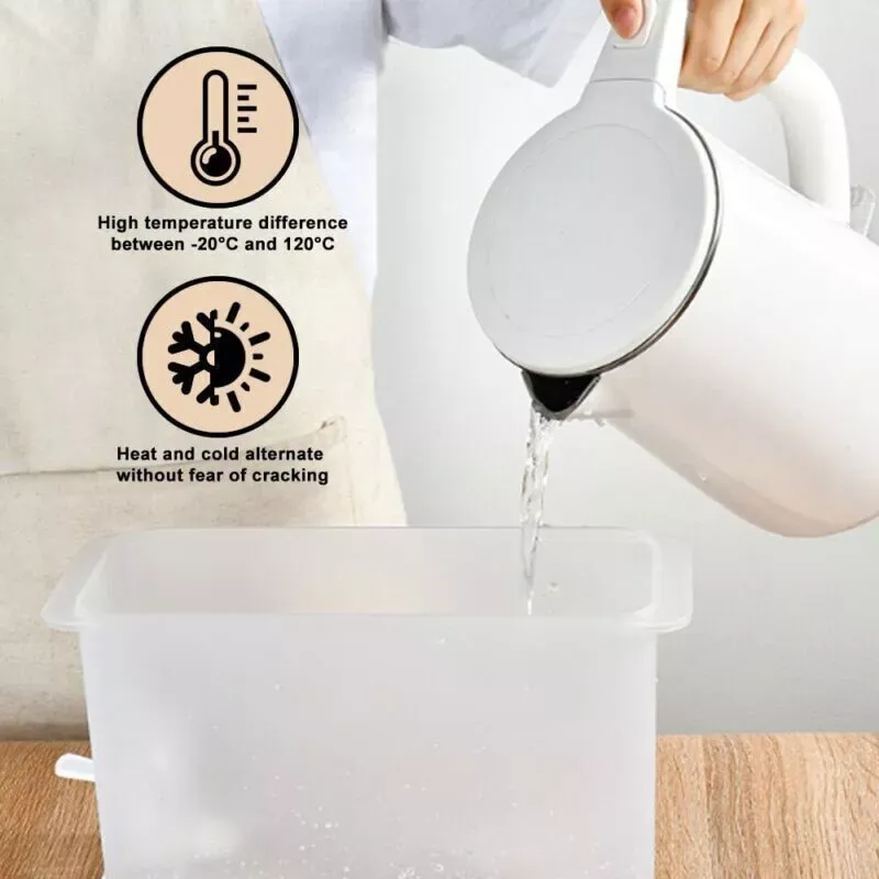 3.5L Water Drink Bucket Beverage Dispenser with Faucet Refrigerator Cold Kettle