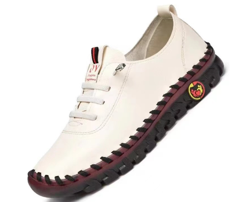 Women's Solid Color Casual Shoes, Lace Up Low-top Soft-sole Shoes, Light & Comfy Women's Walking Shoes