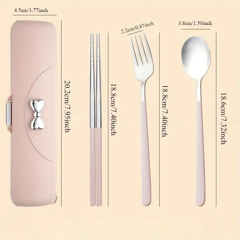 Bow Knot Portable Tableware Set