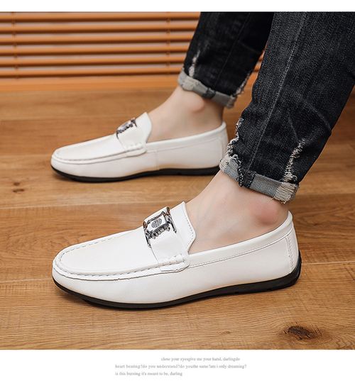 summer new all-match white men's casual shoes