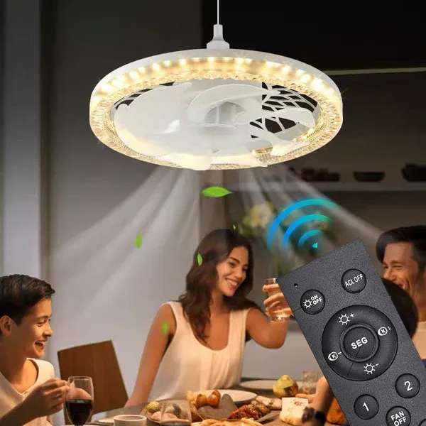 🚀2-in-1 Mute Adjustable Fan Light with Remote Control