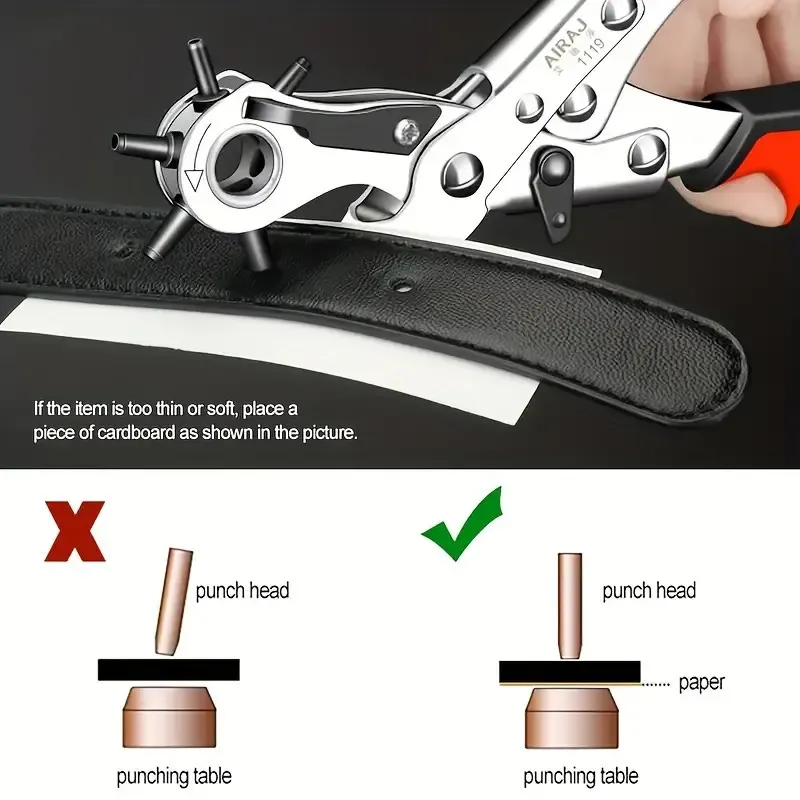 Carbon Steel Leather Hole Punch Plier