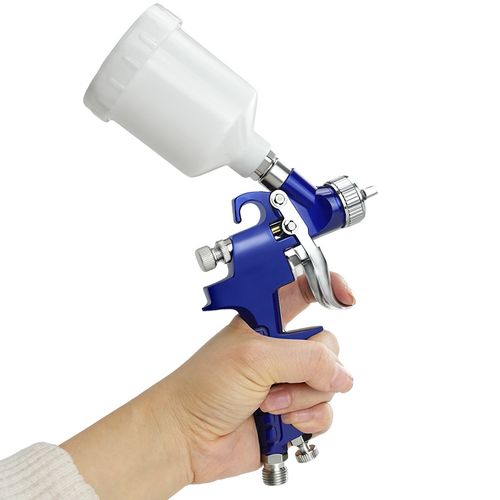 2 Set HVLP Air Gravity Spray Paint Gun Set with 0.8mm, 1.4mm Nozzle & Pressure Gauge for Automotive Paint