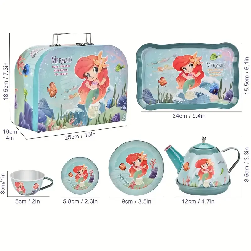 Toiyese Mermaid Tea Party Set