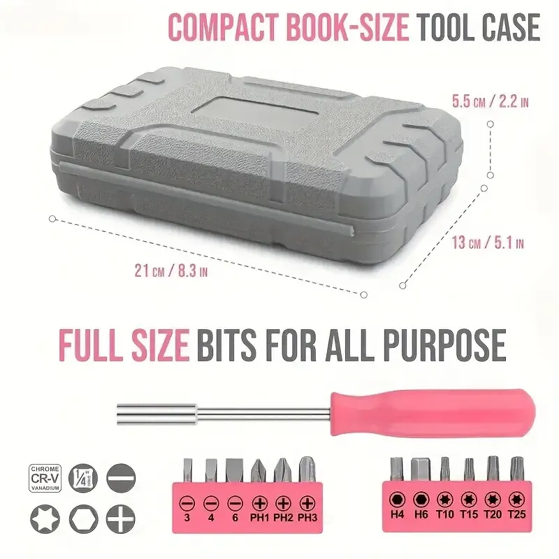 Pink Home Tool Set