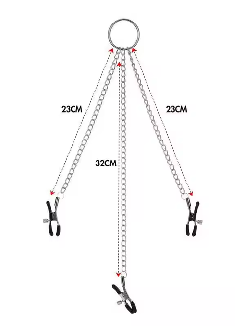 Nipple Clamps Nipple Clamps and Metal Chain Clit Clip,Erotic SM Sex Toys For Women and Men