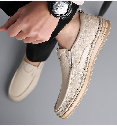 Men's spring leather shoes