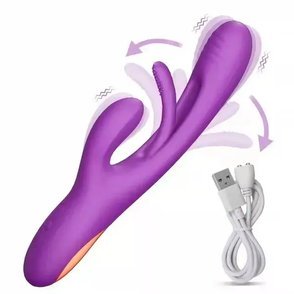 Rabbit Tapping G-Spot Patting Vibrator for Women Clitoris Clit Stimulator Powerful 21 Modes Sex Toy Female Goods for Adults