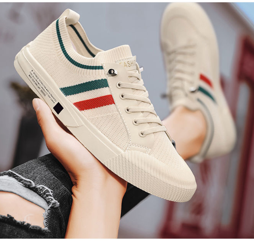 Men's canvas shoes soft sole slip-on versatile breathable shoes men's student trendy shoes summer sports casual shoes