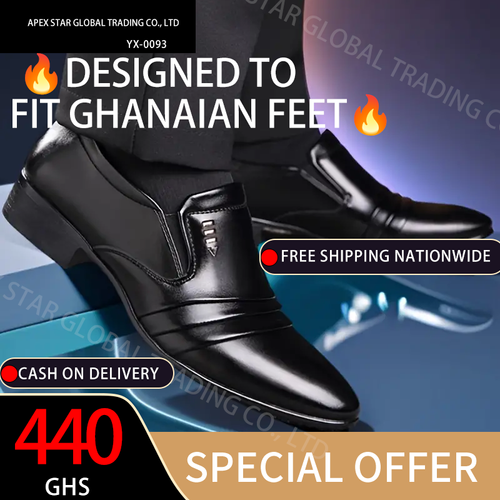 Men's Casual Solid Color Slip On Business Shoes, Formal Dress Shoes For Wedding Party Office